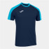 T-shirt Joma Homme Championnat Eco à manches courtes Marine - Fluor Turquoise