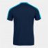 T-shirt Joma Homme Championnat Eco à manches courtes Marine - Fluor Turquoise