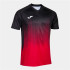 T-shirt Joma Homme Manches courtes Tiger IV Rouge Noir