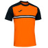 T-shirt Joma Manches courtes Hispa IV Orange Noir