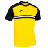 T-shirt Joma Hispa IV Short Sleeve Yellow Yellow Black
