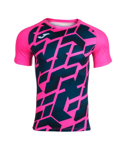 T-shirt Rugby De Short Sleeve Myskin III Fluor Pink Marine
