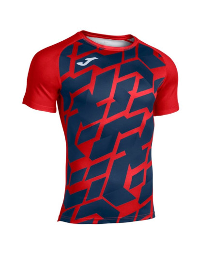 T-shirt Rugby From Myskin III Short Sleeve Navy Red
