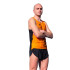 T-shirt Running Débardeurs Elite VIII Noir Orange