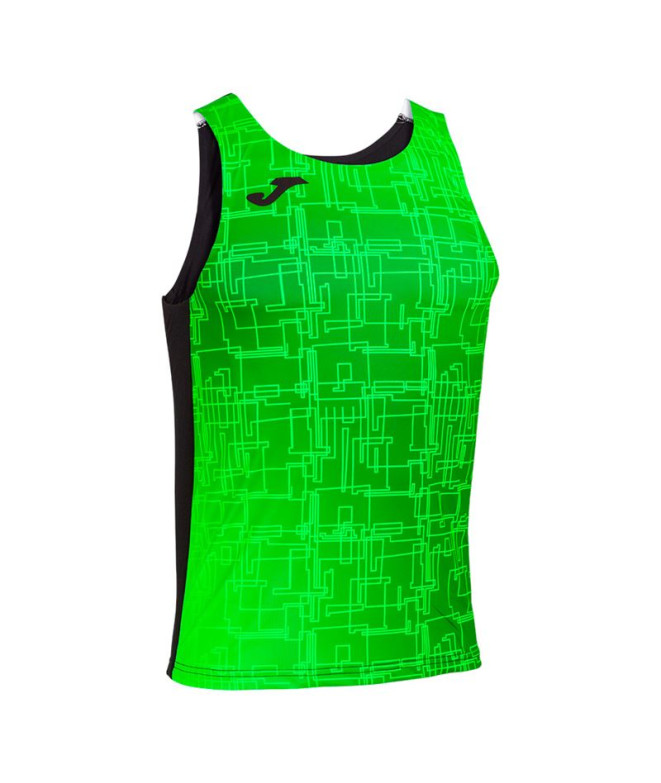 T-shirt Running Débardeur Elite VIII Noir Vert...