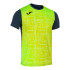 T-shirt Running Homme Manches courtes de Elite VIII Navy Yellow Fluorine