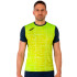 T-shirt Running Homme Manches courtes de Elite VIII Navy Yellow Fluorine
