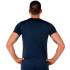 T-shirt Running Homme Manches courtes de Elite VIII Navy Yellow Fluorine