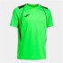 T-shirt Joma HommeEnfant Manches courtes Championnat VII / Vert fluo Noir