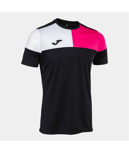 T-shirt Joma Homme Manches courtes V Noir Rose Blanc