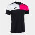 T-shirt Joma Homme Manches courtes V Noir Rose Blanc