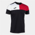 T-shirt Joma Homme Manches courtes V Noir Rouge Blanc
