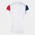 T-shirt Football Joma From Short Sleeve Crew V White Navy Red
