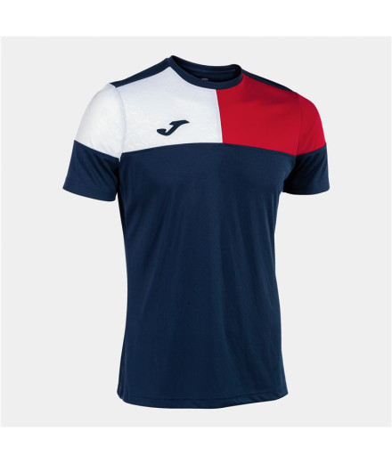 T-shirt Football Joma From Short Sleeve Crew V Navy Red...