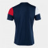 T-shirt Football Joma From Short Sleeve Crew V Navy Red White