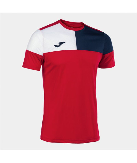 T-shirt Football Joma From Short Sleeve Crew V Navy Red...