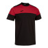 T-shirt Joma homme Manches courtes Crew V /enfant noir Rouge