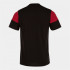 T-shirt Joma homme Manches courtes Crew V /enfant noir Rouge