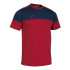 T-shirt Joma homme Short Sleeve Crew V /children red Navy