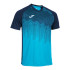 T-shirt Football Joma homme by Vi Tiger Turquesa Fluor Turquoise Marine Turquoise Marine