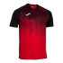 T-shirt Football Joma homme de Tiger Vi Rouge Noir Rouge Noir Rouge Noir