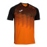 T-shirt Football Joma homme de Tiger Vi Noir Orange Noir Orange Noir