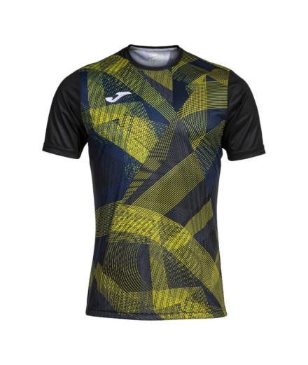 T-shirt Football Joma homme de Pro Team Noir Jaune Noir...