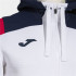 Veste Football Joma HommeEnfant de Toledo Hooded / White Navy /
