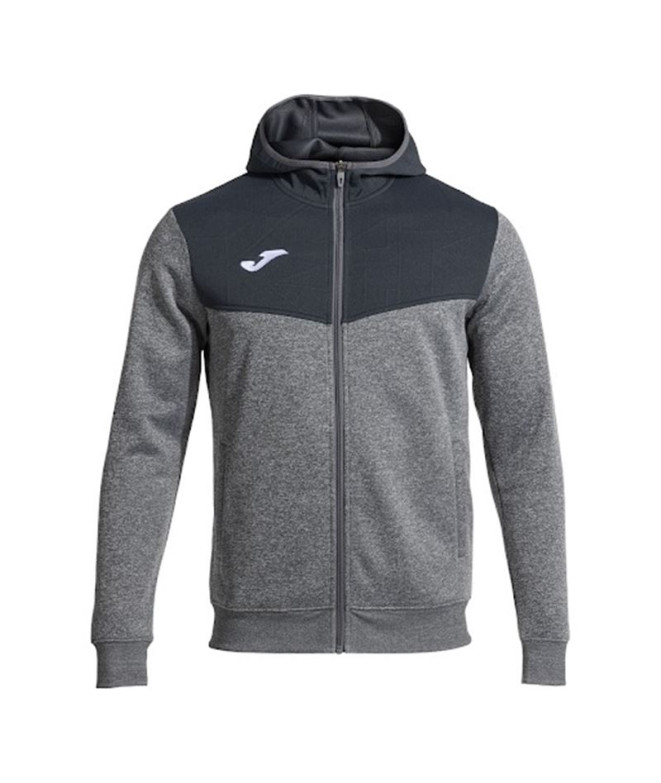 Veste Joma Homme Campus Street Hooded Gris Mélange