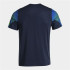 T-shirt Running Joma Homme by Elite XI Short Sleeve Navy Green Fluor Green