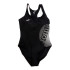 Maillot de bain Natation Joma Femme Fille pour Lake II / Noir-Blanc