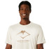 T-shirt Trail Haut Homme by ASICS Fujitrail Logo Ss Beige