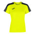 T-shirt Joma Femme Académie Jaune fluo-Noir