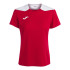 T-shirt Joma Femme Manches courtes Championnat VI Rouge Blanc
