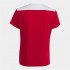 T-shirt Joma Femme Manches courtes Championnat VI Rouge Blanc