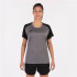 T-shirt Football Joma Femme by Academy IV Manches courtes Gris Mélange Noir