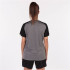 T-shirt Football Joma Femme by Academy IV Manches courtes Gris Mélange Noir