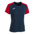 T-shirt Football Joma Femme by Academy IV Short Sleeve Navy Red