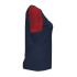 T-shirt Football Joma Femme by Academy IV Short Sleeve Navy Red
