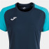 T-shirt Football Joma Femme by Academy IV Manches courtes Turquoise Fluor Turquoise Marine