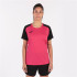 T-shirt Football Joma Femme by Academy IV Manches courtes Fuchsia Noir