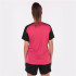 T-shirt Football Joma Femme by Academy IV Manches courtes Fuchsia Noir