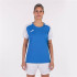 T-shirt Football Joma Femme by Academy IV Short Sleeve Royal White