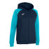 Veste Joma Femme Academy IV Hooded Fluor Turquoise Navy