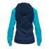 Veste Joma Femme Academy IV Hooded Fluor Turquoise Navy