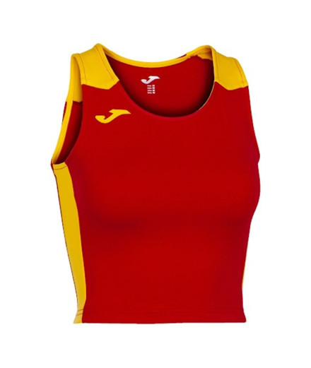 Haut Running Joma Femme de Record II Rouge Jaune