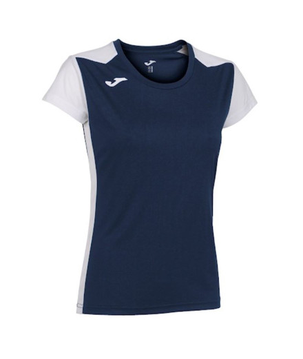 T-shirt Running Joma Femme by Record II Short Sleeve Navy...