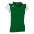 T-shirt Running Joma Femme by Record II Short Sleeve Green White