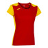T-shirt Running Joma Femme by Record II Manches courtes Rouge Jaune