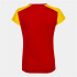 T-shirt Running Joma Femme by Record II Manches courtes Rouge Jaune